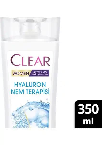 Clear Women Hyaluron Nem Terapisi Şampuanı Kepeğe Karşı Nemlendirme ve Saç Sağlığı