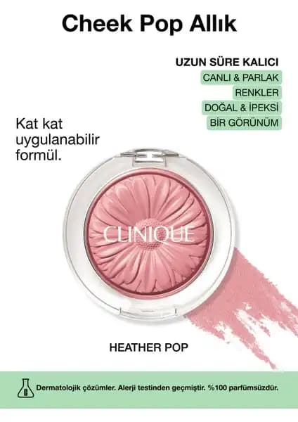 Clinique Cheek Pop Allık Heather Pop: Doğal ve Uzun Süre Kalıcı Yanak Rengi