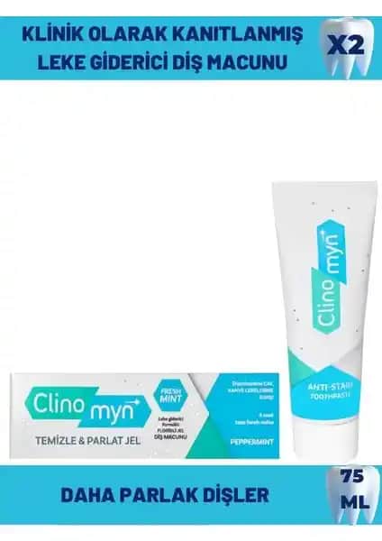 Clinomyn Fresh Temizleme ve Parlatma Diş Macunu ile Güzel ve Sağlıklı Gülüşler