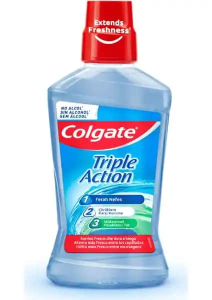 Colgate Ağız Bakım Suyu Üçlü Etki 500 ml: Ferahlatıcı ve Koruyucu Özellikler