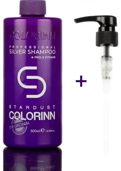Colorinn Stardust Silver Mor Şampuan ile Saç Renginizi Uzun Süre Koruyun ve Parlaklık Kazanın