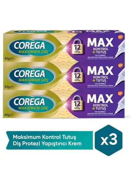 Corega Maksimum Kontrol Yapıştıtırıcı Krem: Güvenilir ve Uzun Süreli Rahatlık Sağlayan Ürün