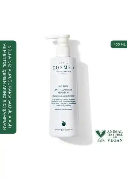 Cosmed Hair Guard Kepeğe Karşı Etkili Sülfatsız Şampuan 400 ml Türkiye Üretimi