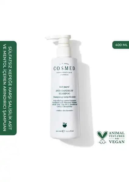 Cosmed Hair Guard Kepeğe Karşı Etkili Sülfatsız Şampuan 400 ml Türkiye Üretimi