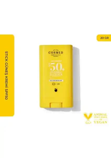 Cosmed Invisible Sun Stick SPF 50 Hassas Ciltler İçin Yüksek Koruma Sunan Pratik Güneş Koruyucu
