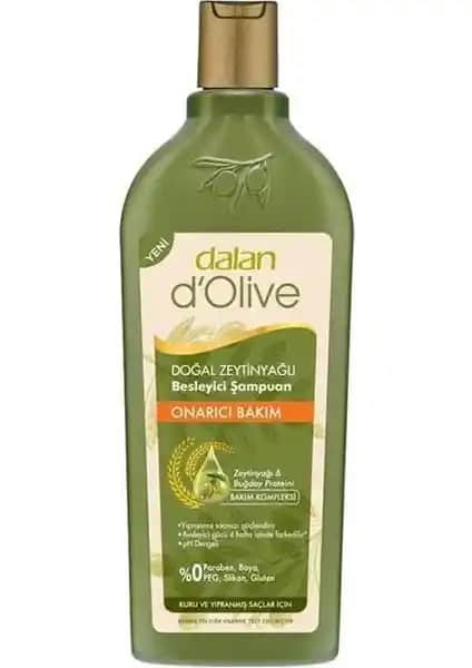 Dalan Dolive Doğal Zeytinyağlı Bakım Şampuanı Yıpranmış Saçlar İçin Onarıcı ve Doğal Temizlik