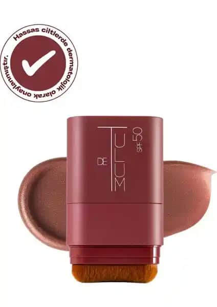 De Tulum Brillonz Face Stick 50 SPF ile Güneş Koruma ve Parlaklık Sağlayan Pratik Çözüm