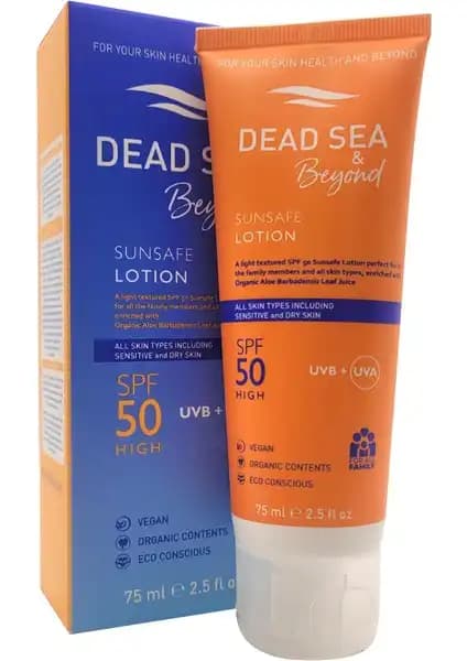Dead Sea Spa Magik Dead Sea Sunsafe SPF 50: Yüksek Koruma Sağlayan Hafif Güneş Kremi