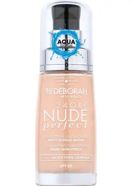 Deborah 24Ore Perfect Nude Fondöten No: 0 Fair Rose - Doğal ve Uzun Süre Kalıcı Makyaj Çözümü