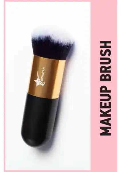 Demstar Profesyonel Lüks Kabuki Makyaj Fırçası ile Doğal ve Homojen Makyaj Sonuçları