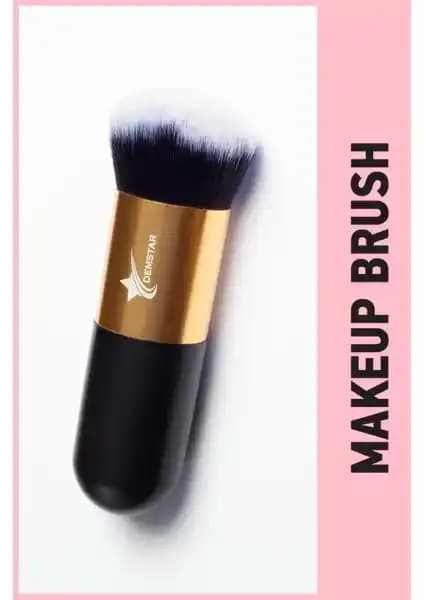 Demstar Profesyonel Lüks Kabuki Makyaj Fırçası ile Doğal ve Homojen Makyaj Sonuçları