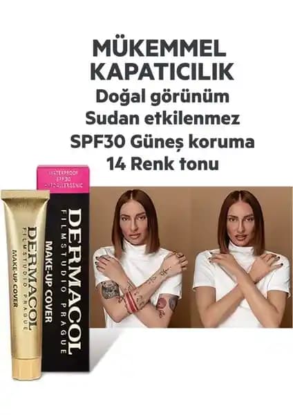 Dermacol Make-Up Cover No.211 Yüksek Kapatıcılık ve Güneş Koruma Özelliği ile Profesyonel Kullanım İçin