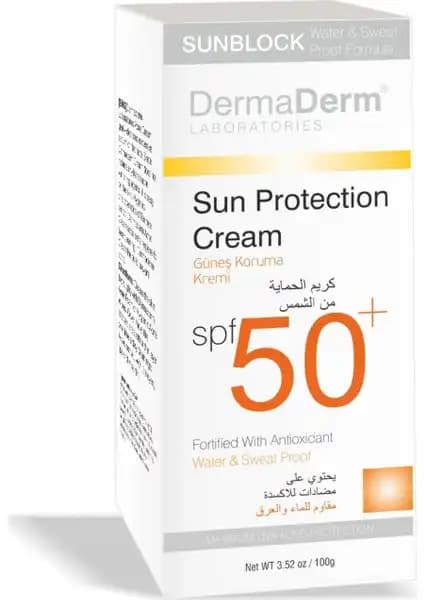 Dermaderm SPF 50 Güneş Kremi Hassas Ciltler İçin Yüksek Koruma ve Nem Sağlayan Formül