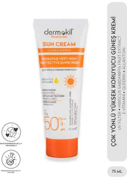 Dermokil Güneş Kremi 50 SPF Yüksek Koruma ve Çok Yönlü Kullanım Özellikleri