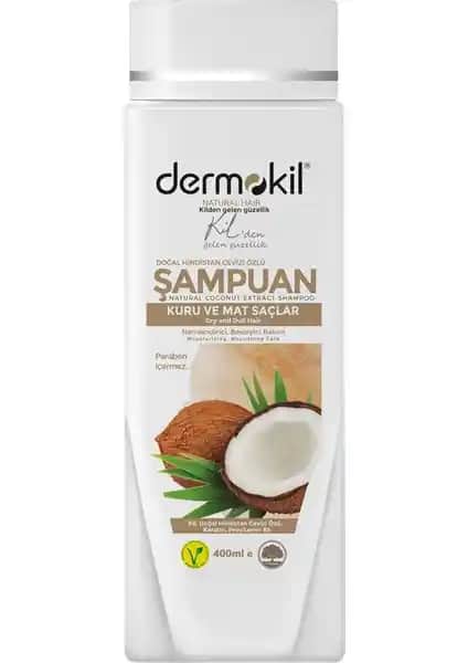 Dermokil Hindistan Cevizi Şampuanı: Doğal ve Besleyici Saç Bakımı için Günlük Kullanım Ürünü