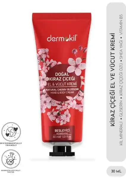 Dermokil Kiraz Çiçeği El ve Vücut Kremi: Doğal İçeriklerle Derinlemesine Nem ve Koruma