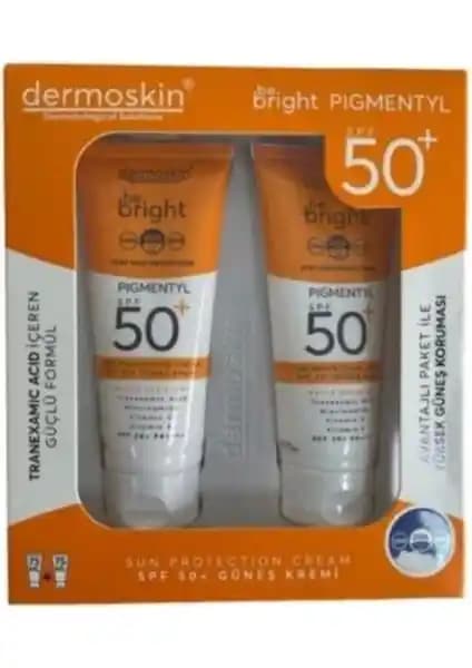 Dermoskin Be Bright Pigmentyl SPF 50+ Güneş Koruyucu Krem Yüksek Koruma ve Lekeleri Azaltma