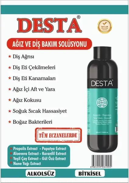 Desta Ağız ve Diş Bakım Solüsyonu: Sağlıklı Gülüşler İçin Güçlü ve Ferahlatıcı Çözüm