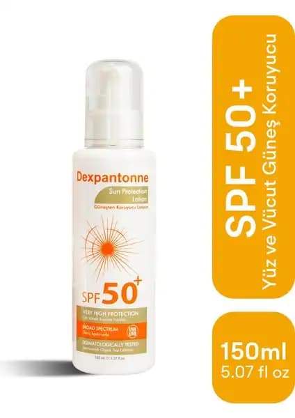 Dexpantonne Güneş Koruyucu Losyon SPF 50+ 150ml - Güvenilir ve Etkili Güneş Koruma Çözümü