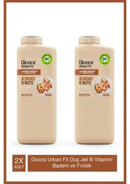 Dicora Urban Fit B Vitamini Badem ve Fındık Duş Jeli: Doğal ve Ferahlatıcı Temizlik Deneyimi