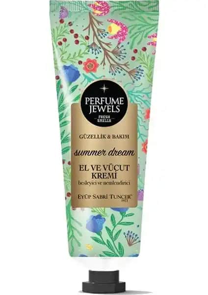 Doğa Dostu Shea Butter ve Zeytinyağı İçeren Perfume Jewels Summer Dream El Kremi