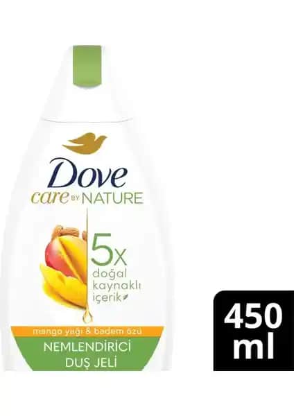 Dove Nemlendirici Duş Jeli Mango Yağı ve Badem Özlü Doğal Cilt Bakım Ürünü