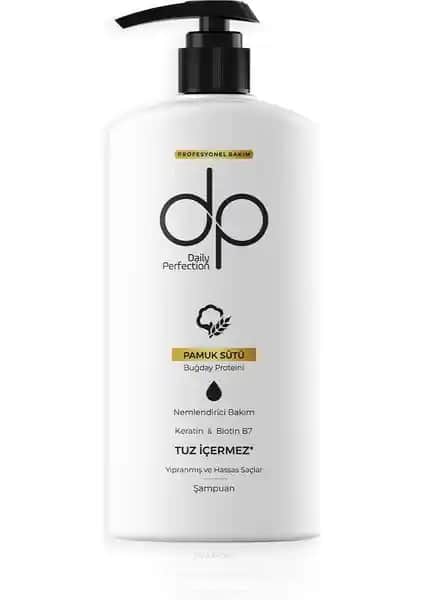 Dp Daily Perfection Pamuk Sütü Buğday Proteini Tuzsuz Şampuan ile Saçlarınızda Sağlıklı Parlaklık
