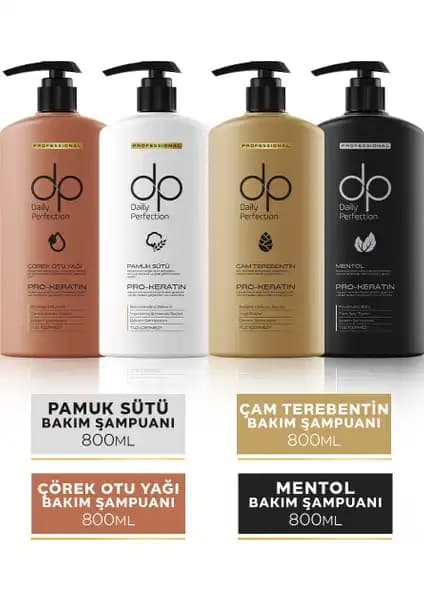 Dp Daily Perfection Şampuan Seti Doğal İçeriklerle Güçlü ve Sağlıklı Saçlar