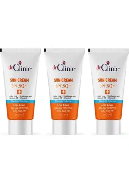 Dr. Clinic SPF 50+ Güneş Koruyucu Krem: Hassas Ciltler İçin Yüksek Koruma ve Güçlü Formül