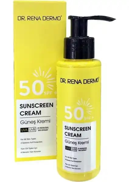 Dr. Rena Dermo Güneş Kremi 100ml Aloe Vera Özlü Yüksek Koruma Faktörlü Güneş Koruyucu