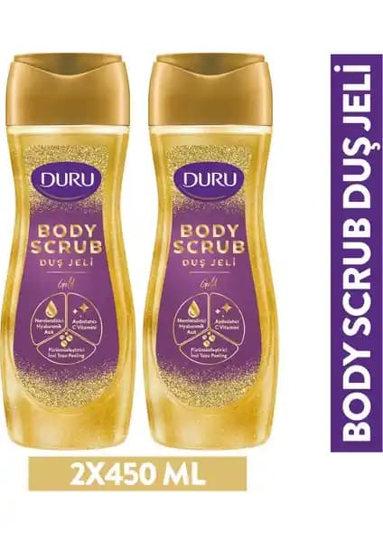 Duru Body Scrub Gold Duş Jeli: Derinlemesine Temizlik ve Nem Sağlayan Cilt Bakım Ürünü