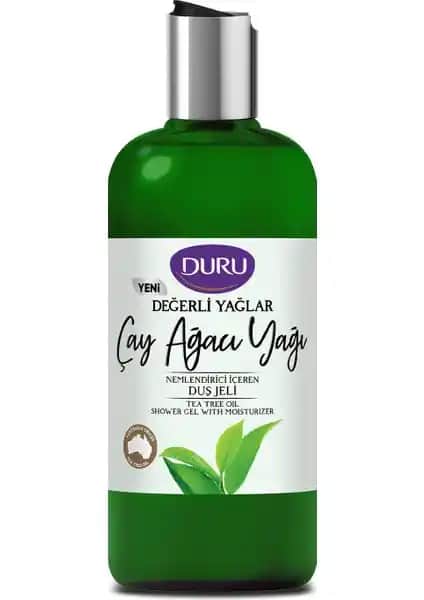 Duru Değerli Yağlar Nemlendiricili Çay Ağacı Yağı Duş Jeli: Doğal ve Ferahlatıcı Temizlik Deneyimi