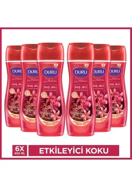 Duru Lux Parfümlü Duş Jeli Jasmin ve Amber Aromasıyla Ferahlatıcı Temizlik