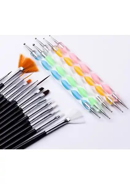 Ecoform 20 Parça Nail Art Seti: Çok Yönlü Tırnak Süsleme ve Tasarım Aracı
