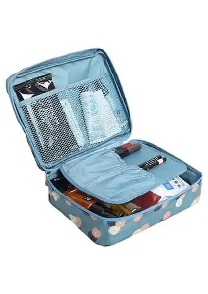 Ecoform Su Geçirmez Mint Renkli Kozmetik Organizeri Günlük ve Seyahat Kullanımı İçin