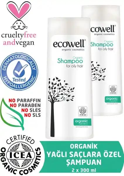 Ecowell Organik Yağlı Saçlar İçin Şampuan: Doğal ve Güçlü Saç Bakım Çözümü