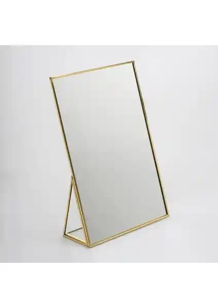 El Crea Designs 30x20cm Pirinç Gold Masaüstü Makyaj Aynası Özellikleri ve Kullanım Avantajları