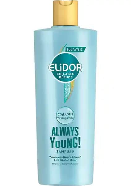 Elidor Collagen Blends Sülfatsız ve Silikonsuz Saç Şampuanı ile Saçlarınızı Güçlendirin ve Canlandırın