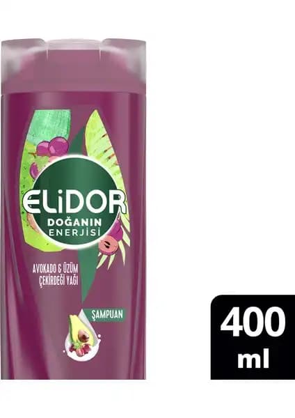 Elidor Doğanın Enerjisi Saç Bakım Şampuanı Kuru ve Mat Saçlar İçin Güçlendirici Doğal İçeriklerle