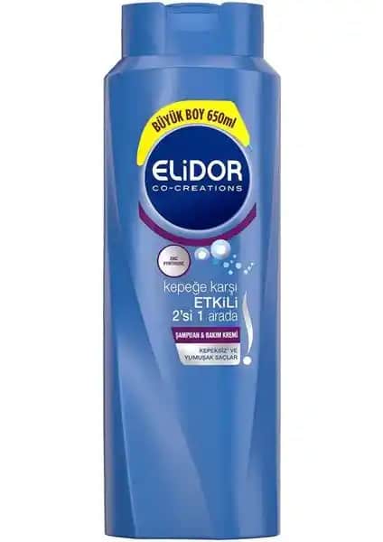 Elidor Kepeğe Karşı Etkili 2'si 1 Arada Şampuan Saç Sağlığı ve Kepek Kontrolü İçin
