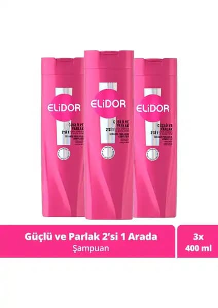 Elidor Superblend Güçlü ve Parlak Saçlar İçin 2'si Bir Arada Şampuan ve Bakım Kremi