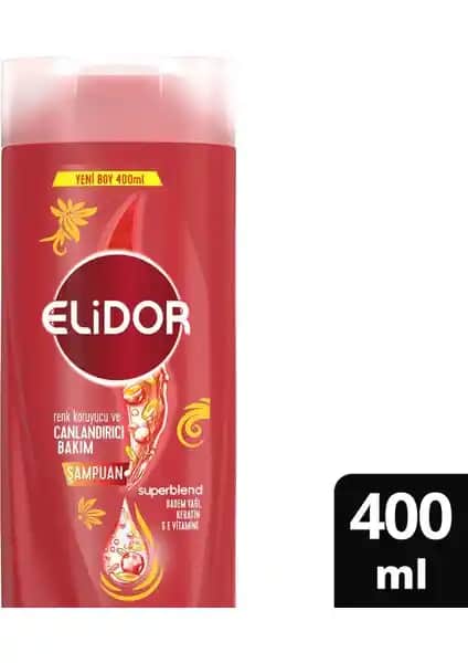 Elidor Superblend Renk Koruyucu ve Canlandırıcı Bakım Şampuanı Boyalı Saçlar İçin Uygun