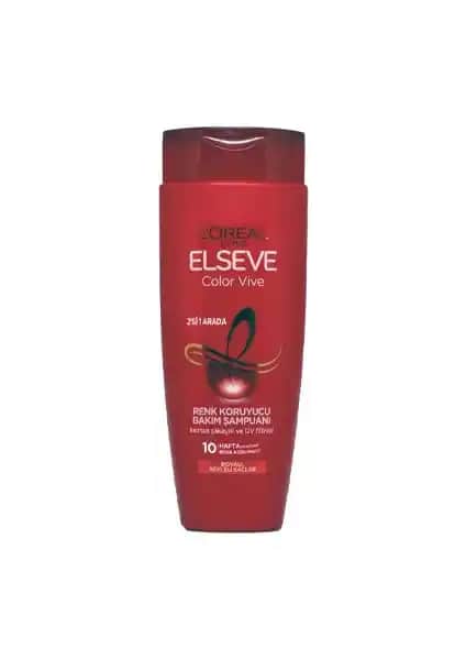 Elseve Colorvive Renk Koruyucu Bakım Şampuanı Boyalı Saçlar İçin Uzun Süreli Renk ve Parlaklık Koruma