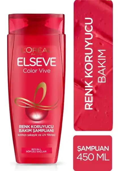 Elseve Colorvive Renk Koruyucu Bakım Şampuanı Saç Renklerini Koruyan Temizleyici