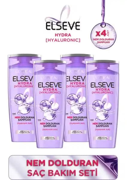 Elseve Hyaluronic Şampuan Seti: Nemlendirici ve Canlandırıcı Saç Bakım Ürünü Özellikleri