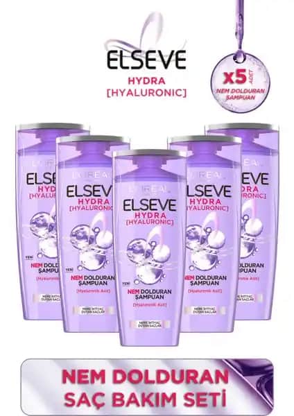 Elseve Hyaluronic Şampuan Seti: Saçlarınız İçin Güçlü ve Nem Dengeleyici Bakım Çözümü