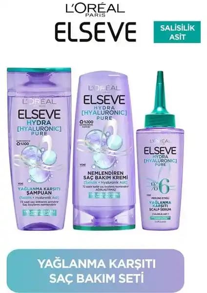 Elseve Hydra Pure Salisilik Asit İçeren Yağlanma Karşıtı Nemlendirici Seti İncelemesi