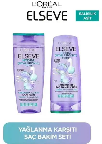 Elseve Hydra Pure Salisilik Asit İçeren Yağlanma Karşıtı Saç Bakım Seti İncelemesi