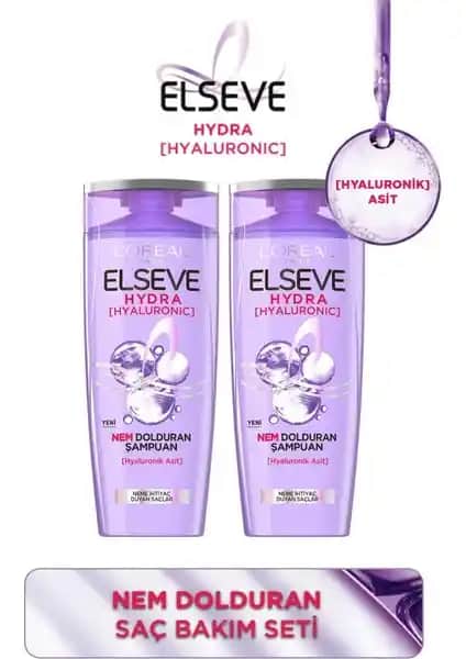 Elseve Nem Dolduran 2'li Şampuan Seti Saçlara Yoğun Nem ve Parlaklık Kazandırır
