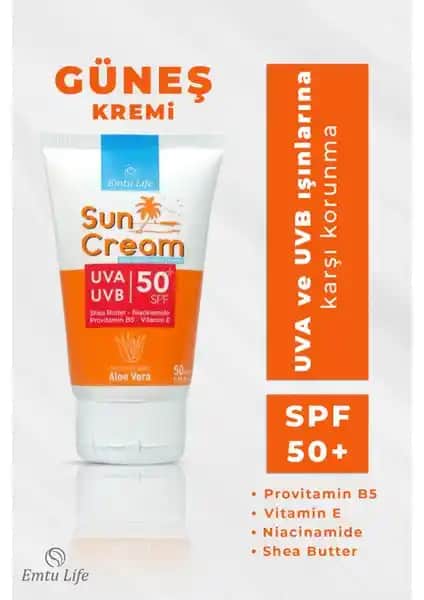 Emtu Life 50 SPF+ Güneş Kremi: Yüksek Koruma ve Cilt Bakımı Özellikleri